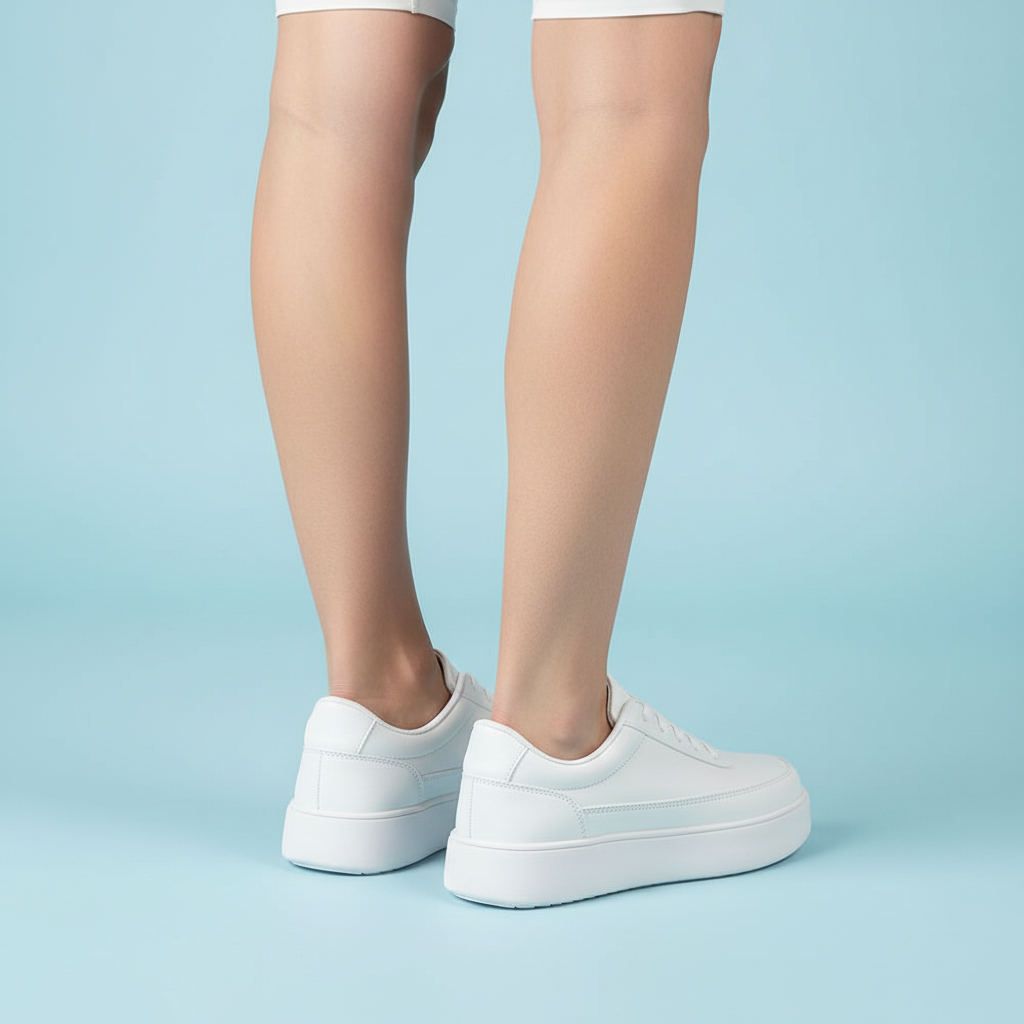 Weiße Plateau-Sneaker Herren | Lässige Sneakers für Alltag