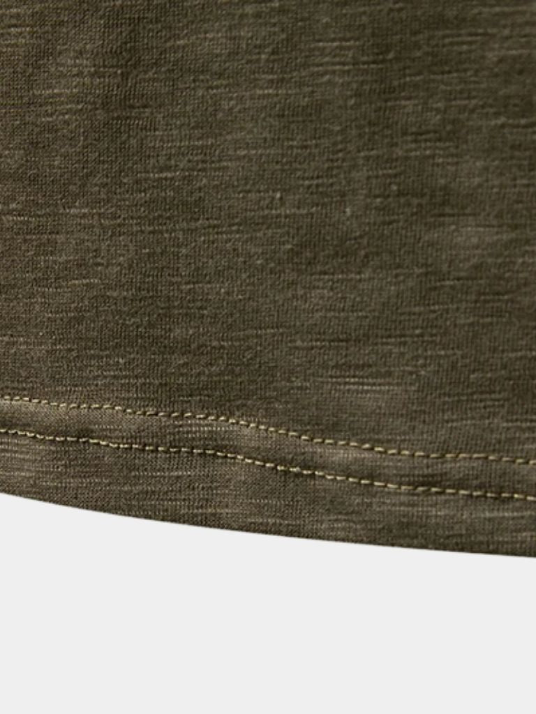 Langarm-T-Shirt aus Baumwolle mit Rundhalsausschnitt