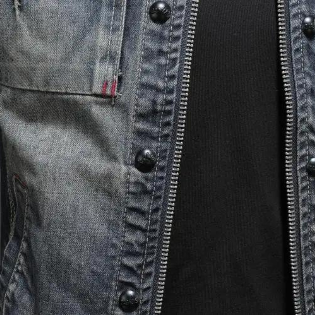 Herren Blaue Denim-Jacke – Regular Fit