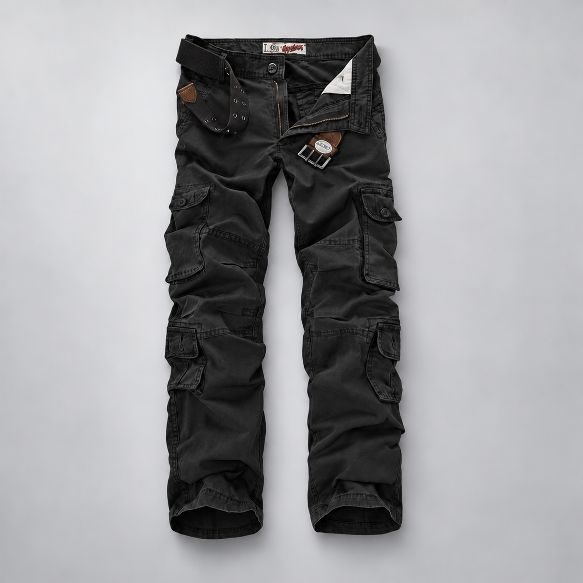 Herren Vintage-Cargohose mit Cargotaschen – Relaxed Fit