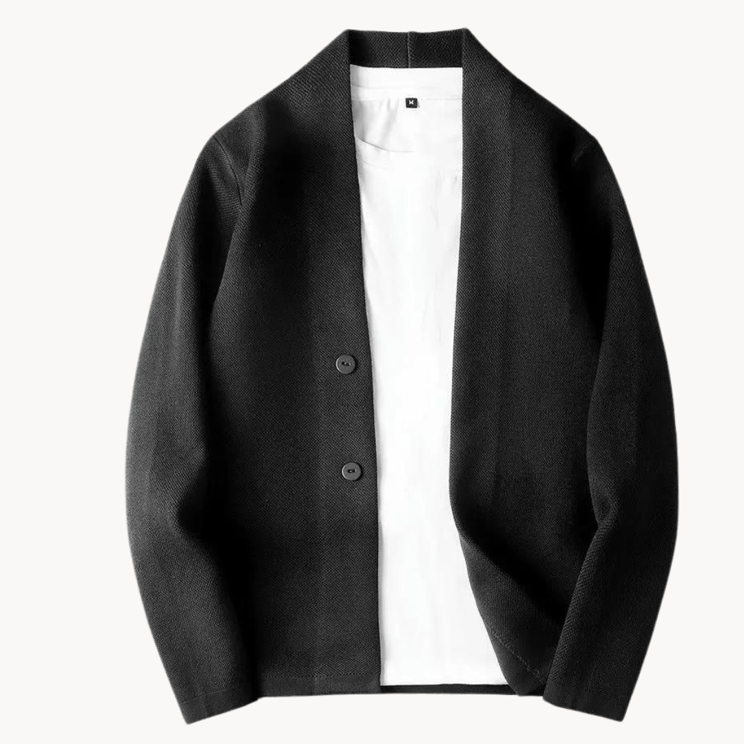 Herren-Strick-Cardigan für den Winter mit schmaler Passform