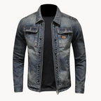 Herren Blaue Denim-Jacke – Regular Fit