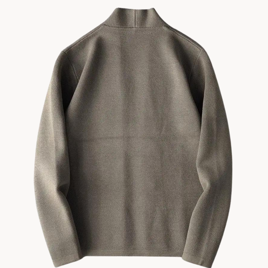 Herren-Strick-Cardigan für den Winter mit schmaler Passform