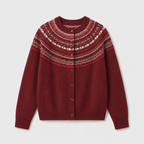 Damen Norweger Cardigan aus Wolle – Regular Fit