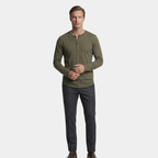 Herren Langarmshirt aus Baumwolle – Rundhalsausschnitt