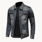 Herren Blaue Denim-Jacke – Regular Fit