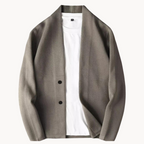Herren-Strick-Cardigan für den Winter mit schmaler Passform