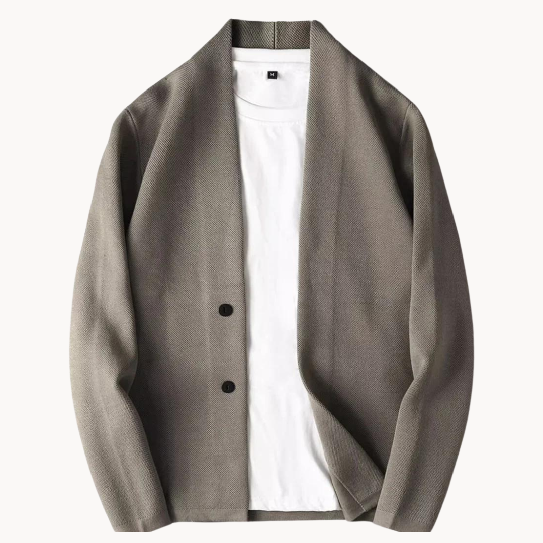 Herren-Strick-Cardigan für den Winter mit schmaler Passform