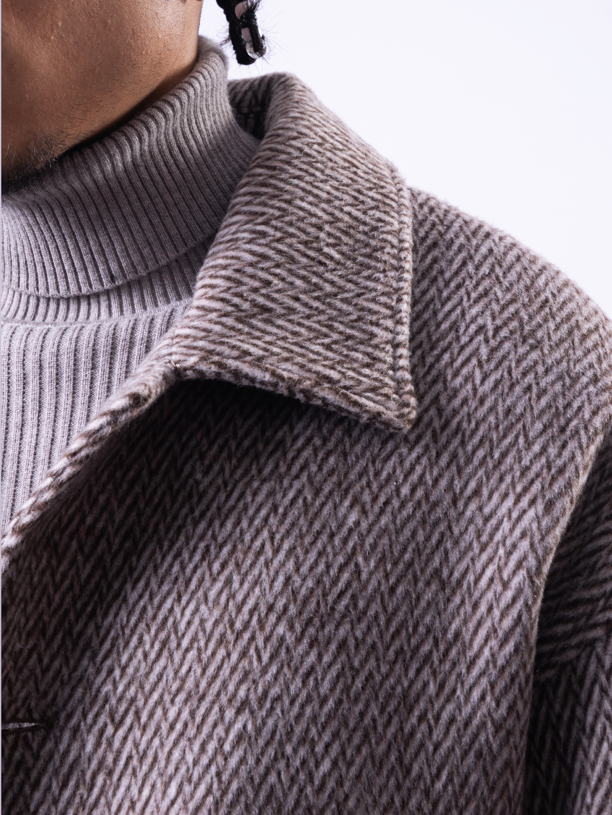 Herren Grauer Wintermantel Lang – Regular Fit