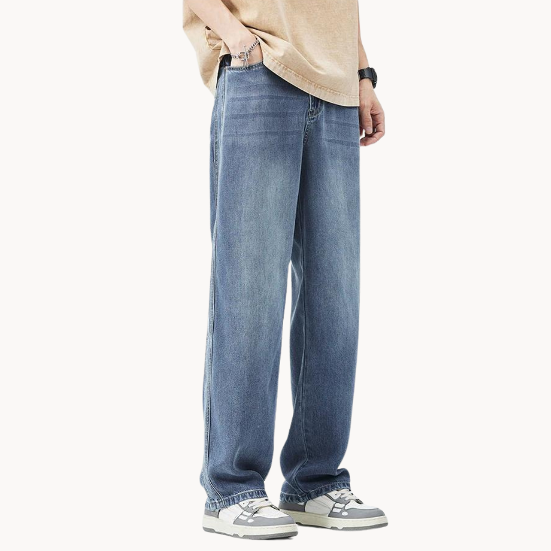 Herren Herbst Jeans – Relaxed Fit Casual Stretch Jeans