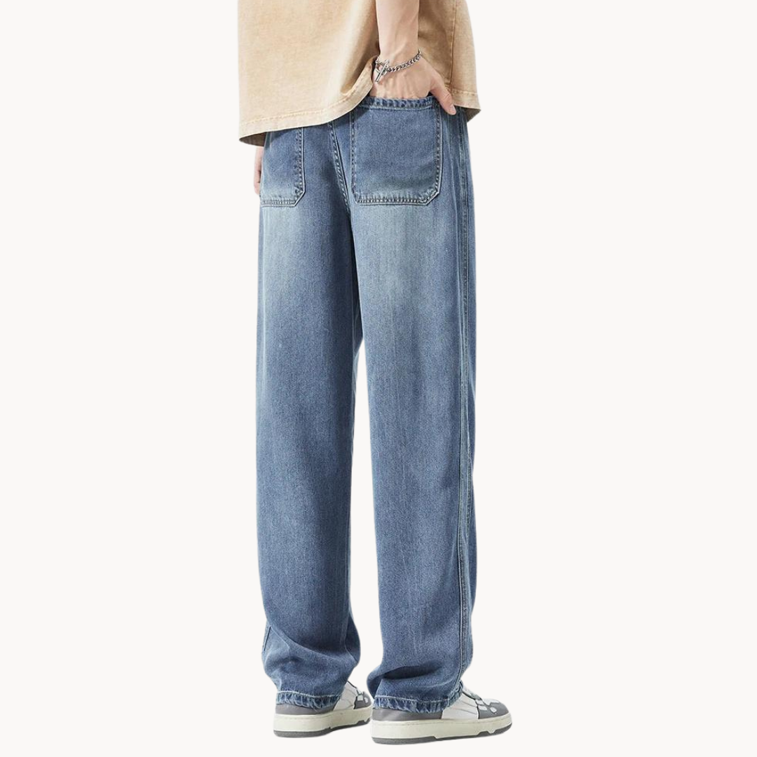 Herren Herbst Jeans – Relaxed Fit Casual Stretch Jeans
