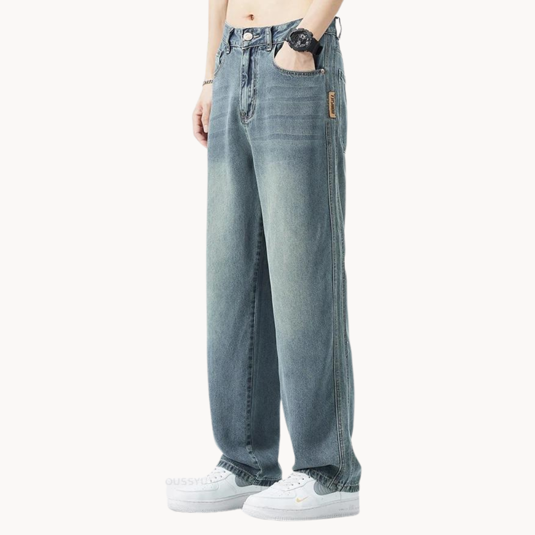 Herren Herbst Jeans – Relaxed Fit Casual Stretch Jeans