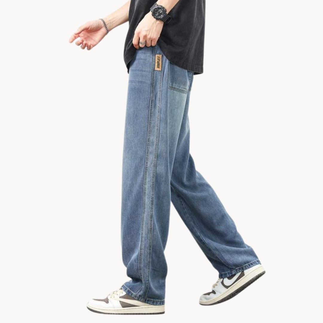 Herren Herbst Jeans – Relaxed Fit Casual Stretch Jeans