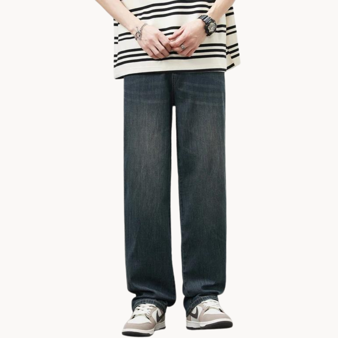 Herren Herbst Jeans – Relaxed Fit Casual Stretch Jeans