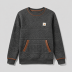 Damen Sweatshirt mit Rundhals und Kängurutasche – Relaxed Fit