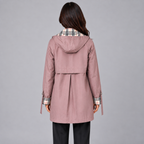 Damen Regenmantel mit Kapuze – Regular Fit