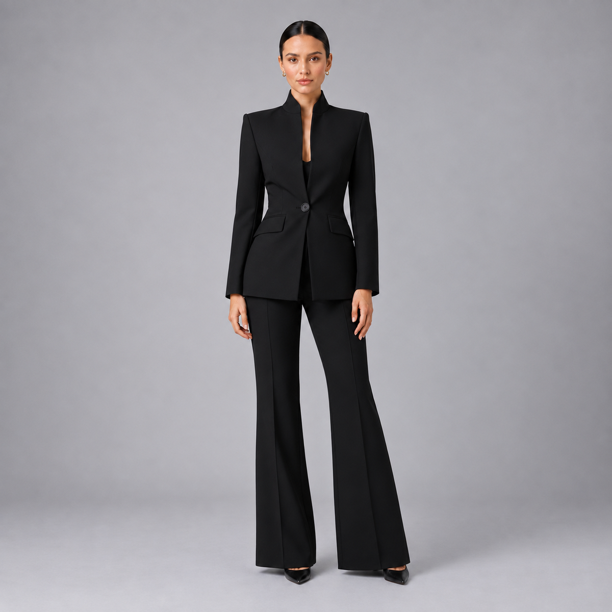 Damen Business-Hosenanzug mit Blazer – Slim Fit