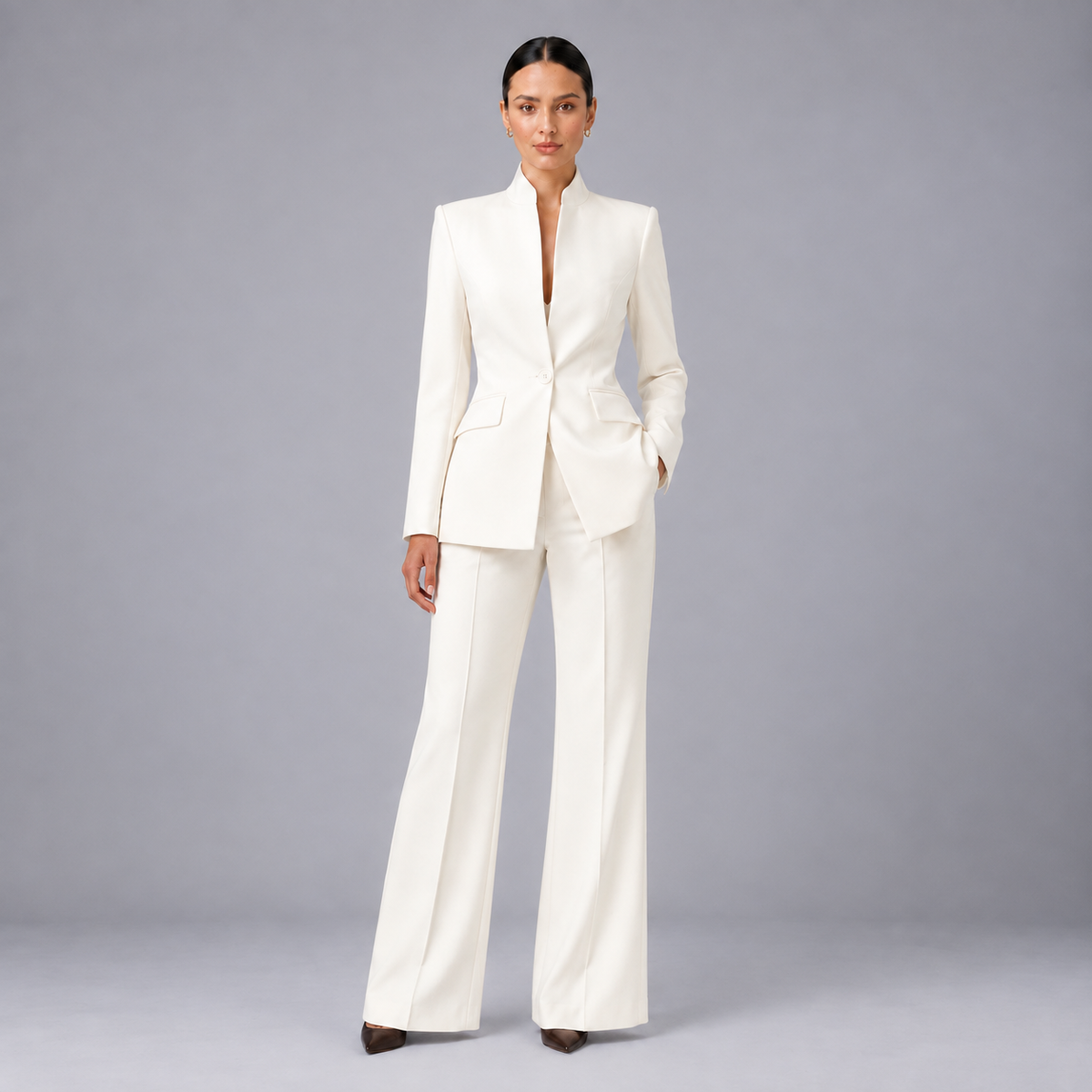 Damen Business-Hosenanzug mit Blazer – Slim Fit