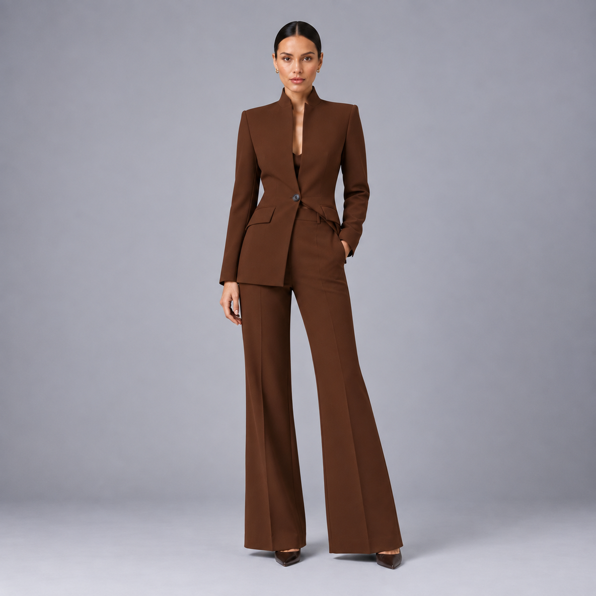 Damen Business-Hosenanzug mit Blazer – Slim Fit
