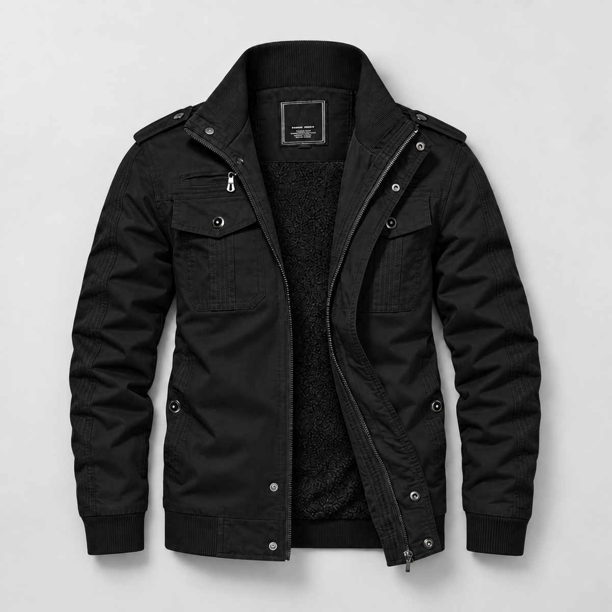 Herren Übergangsjacke mit Fleecefutter – Regular Fit