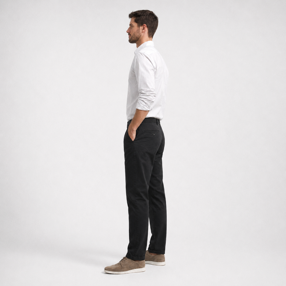 Herren Baumwoll-Chinohose – Regular Fit