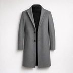 Herren Mantel – Eleganter Einreiher Mit Eingekerbtem Revers