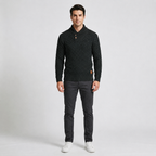 Herren Strickpullover mit Stehkragen – Regular Fit