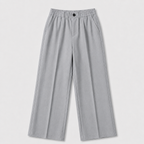 Damen High Waist Stoffhose mit weitem Bein
