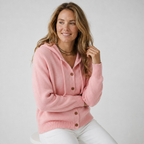 Damen Strickjacke mit Kapuze – Relaxed Fit