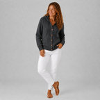 Damen Strickjacke mit Kapuze – Relaxed Fit