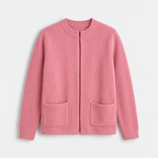 Damen Offene Strickjacke mit Taschen – Relaxed Fit