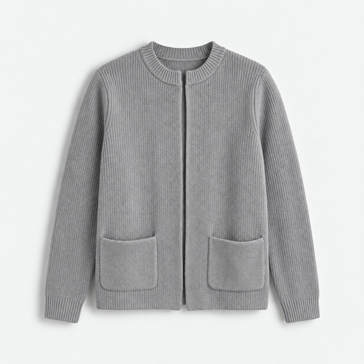 Damen Offene Strickjacke mit Taschen – Relaxed Fit