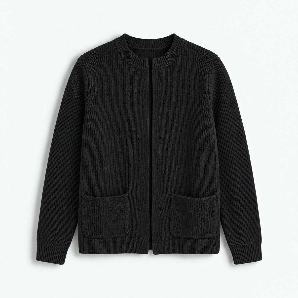 Damen Offene Strickjacke mit Taschen – Relaxed Fit