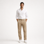 Herren Baumwoll-Chinohose – Regular Fit
