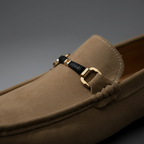 Herren Wildleder Loafer mit Metallschnalle