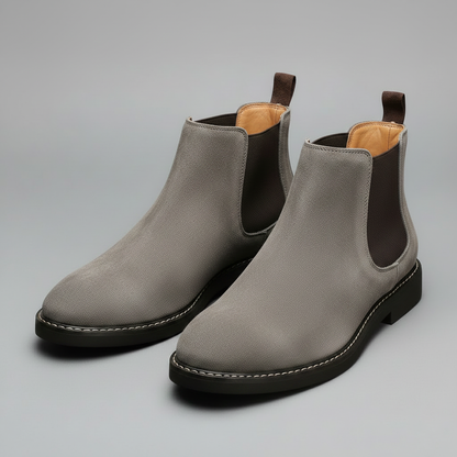 Herren Stiefel Leder Schwarz | Wasserdichte Chelsea-Stiefel
