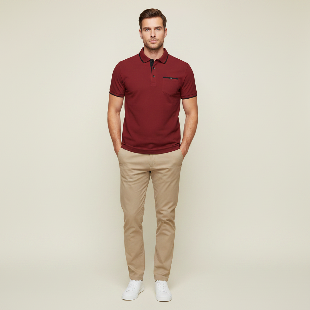 Elegantes Herren-Poloshirt | Klassische Freizeitkleidung