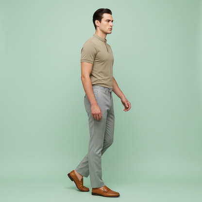 Elegantes Poloshirt Herren | Klassischer Stil Langarm