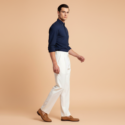 Herren-Plisseehose | Formelle Bundfaltenhose