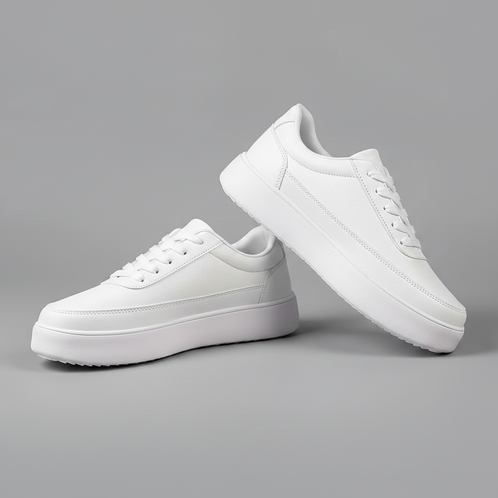 Weiße Plateau-Sneaker Herren | Lässige Sneakers für Alltag