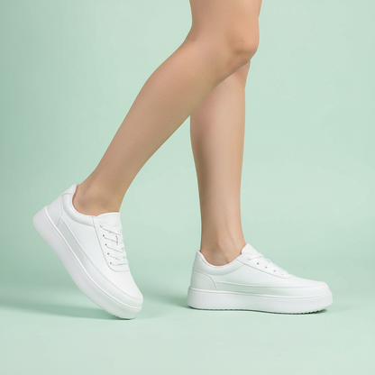 Weiße Plateau-Sneaker Herren | Lässige Sneakers für Alltag