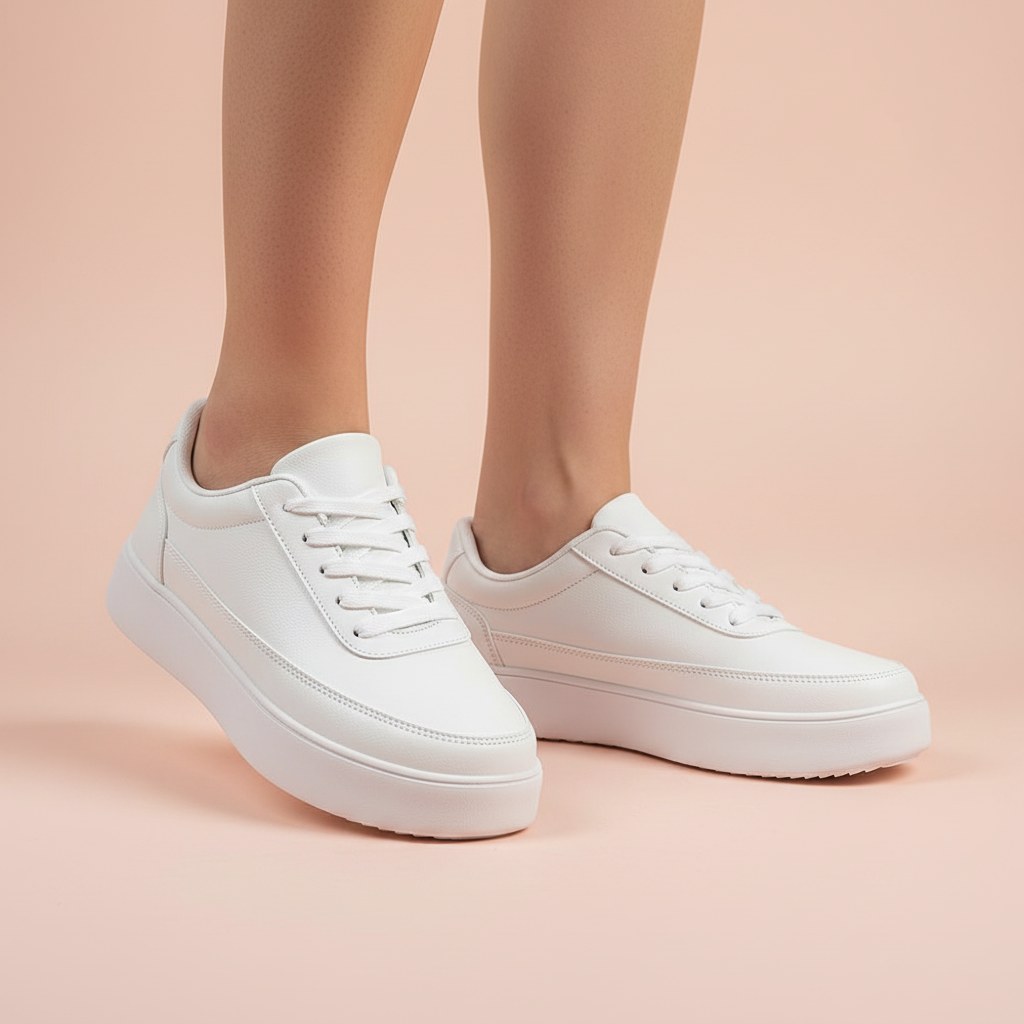 Weiße Plateau-Sneaker Herren | Lässige Sneakers für Alltag