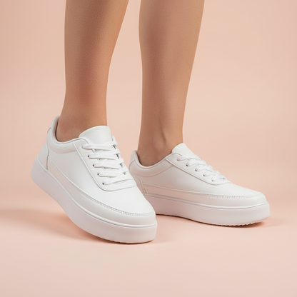 Weiße Plateau-Sneaker Herren | Lässige Sneakers für Alltag