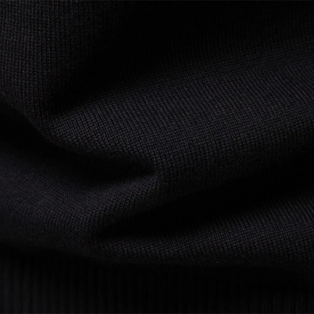 Herren Pullover mit Quarter-Zip aus Baumwolle Regular Fit