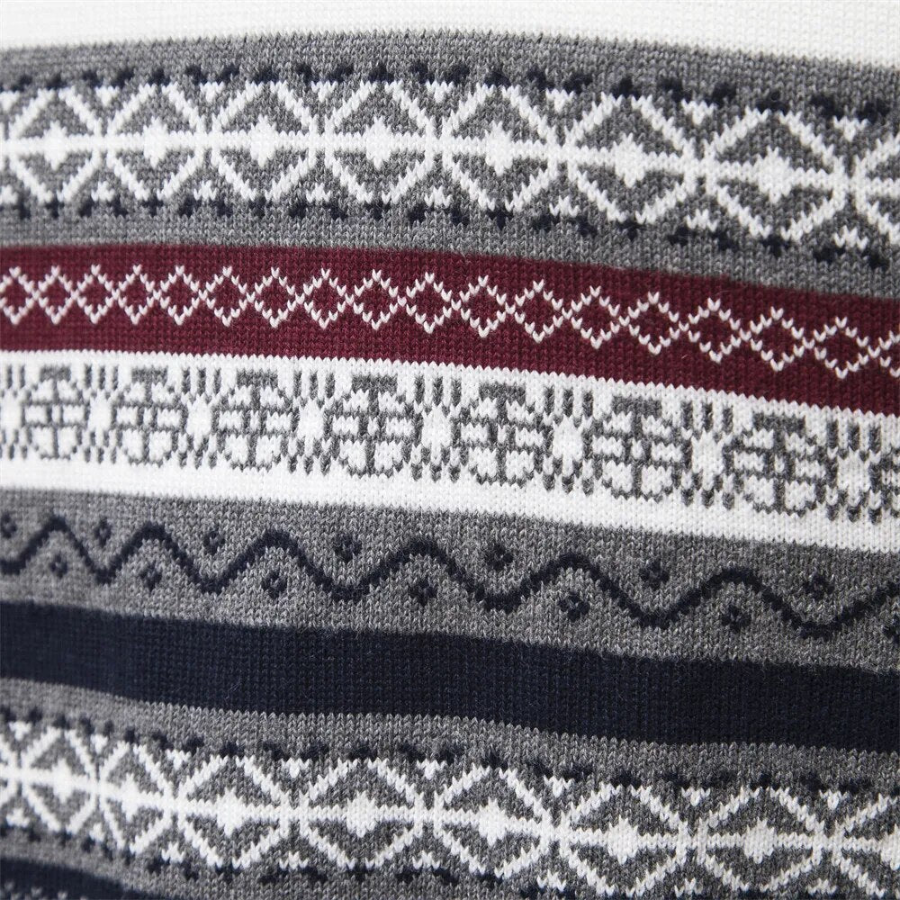 Herren Winterpullover mit Reißverschluss - Regular Fit aus Baumwolle