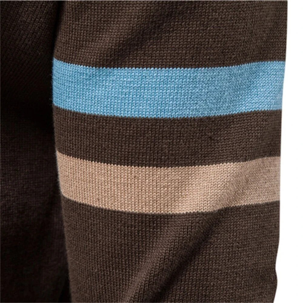 Pullover mit Reißverschluss aus Baumwolle und Elastan