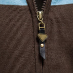 Pullover mit Reißverschluss aus Baumwolle und Elastan