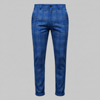 Herren Chinohose mit Karomuster – Slim Fit