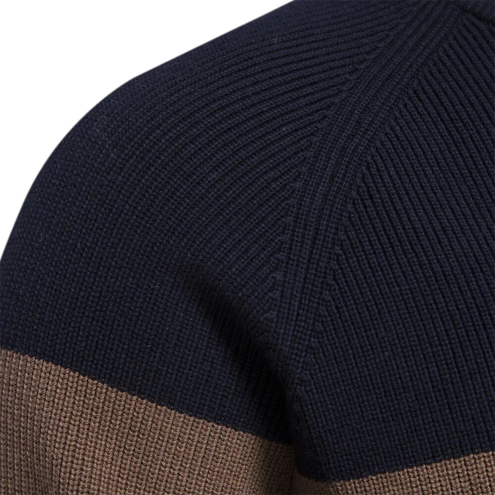Herren Strickjacke mit Reißverschluss – Baumwolle