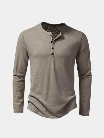 Langarm-T-Shirt aus Baumwolle mit Rundhalsausschnitt